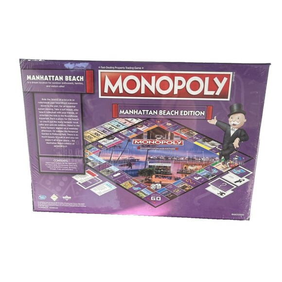 HASBRO - MONOPOLY MANHATTAN BEACH (CALIFORNIA) EDITION BRAND NEW - Picture 2 of 5